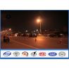 Buy cheap Trunk Road Hot Dip Galvanization Round steel light pole , double arm street light pole from wholesalers