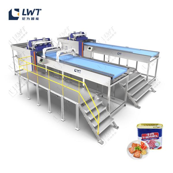 Buy cheap Canned Meat Processing Lines Sardines Corned Beef Pork Canning Production Packaging Equipment from wholesalers