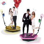 People Stand 360 Rotating Photo Booth Spin 360 Degree Photobooth 110V