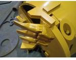 Double Cut 1200mm Height 800mm Diameter Soil Bucket With Flat Teeth