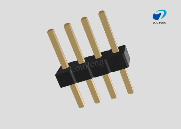 Buy cheap Pin Header 1x04pin 1.27mm pitch vertical from wholesalers