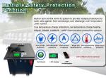 High Current Lithium Golf Cart Battery 48V 100Ah 200A LiFePO4 With LCD Display