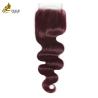 Buy cheap Virgin Ombre 99j Body Wave Human Hair Lace Closure With Baby Hair from wholesalers
