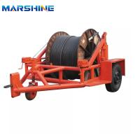 Buy cheap Power Construction Double Reel Cable Drum Trailer Machinery High Precision product
