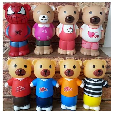 Buy cheap New promotion gift creative product soft rubber bear shape saving bank money box from wholesalers