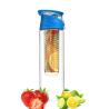 Buy cheap 800ml 700ml Flip Lid Top Plastic Fruit Infuser Water Bottle Tritan Plastic Fruit Juice Bottle With Infuser Cartridge Extremely Impact Resistant from wholesalers