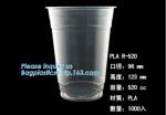 PLA compostabale Cup, PET Cup, PP Cup, PS Top Snack Cup Straw, Food Takeout Box,