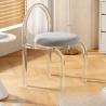 Buy cheap Stylish Assembled Acrylic Transparent Makeup Chair for Bedroom, Balcony, and Dining Use from wholesalers