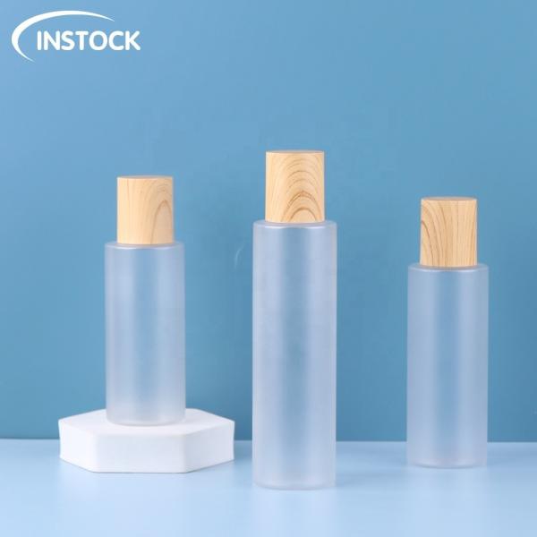 Customized PET Plastic Cosmetic Bottle Round For Nail Polish / Skincare