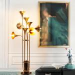 Nordic Gold Trumpet Pendant light suspension lamp Botti Chandelier(WH-MI-121)