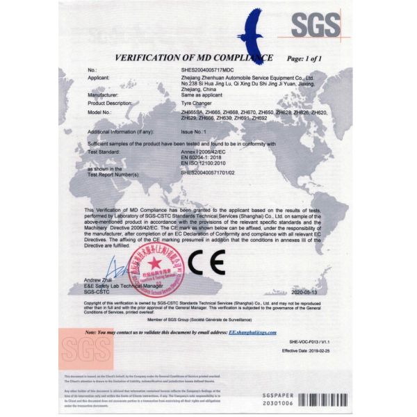 Trainsway Zh626 Auto Tire Changer Swing Arm