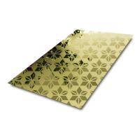 Buy cheap PVD Etched Stainless Steel Sheet 304 201 1mm 4 X 8 Plain Mirror For Decoration product
