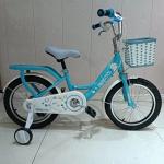 High Carbon Steel Frame 14 Inch Kids Bike With Smooth Edges Blue Color