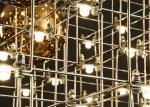 Modern wedding luxury hanging ball light with crystal chandelier