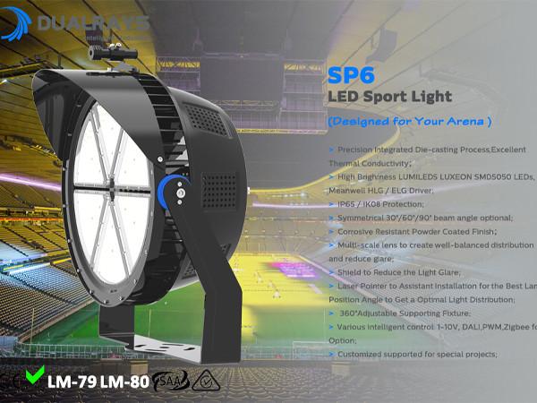 Quality 5 Years Warranty 600W LED Flood Light SMD5050 Ultra Bright Outdoor Sport Light IP66 for sale