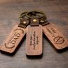 Buy cheap Custom Gift Engraved Wood Keychain Walnut For Home Car Office 4.5 X 1in from wholesalers