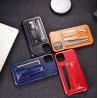 Buy cheap PU Leather Finger Grip Phone Case Four Colors Shock Absorption With Card Pocket from wholesalers