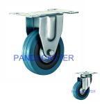 Light Duty Trolley Swivel Wheels , Gray 3 Inch Rubber Caster Wheels