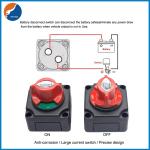 300A 360 Degree Rotary Caravan Yacht Marine Battery Isolator Switch Light