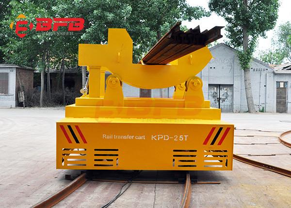 Buy cheap Unlimited Distance Motorized Rail Cart , Storage Battery Motorized Rail Cart Industry Turning Bogie from wholesalers