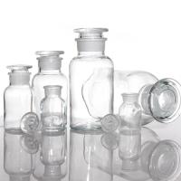 Buy cheap OEM Small Glass Reagent Bottles Apothecary Medicine Jars Bulk product