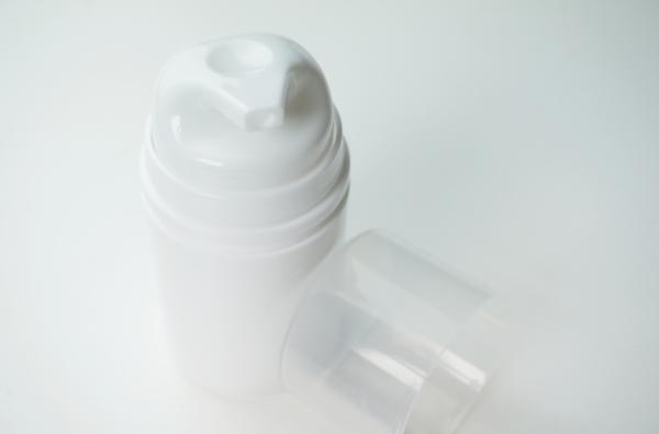 30ml 50ml80ML 100ML 150Ml Snap On Cylindrical Airless Pump Bottles White PP