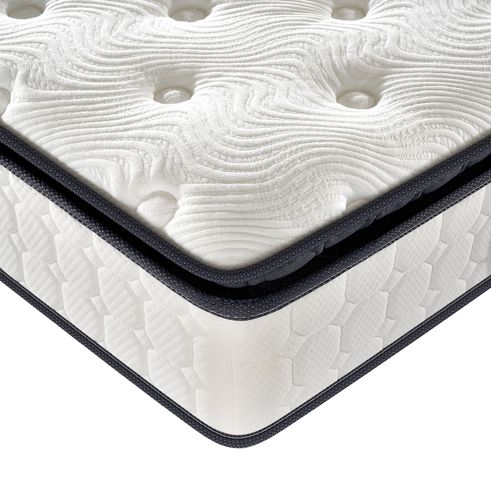 Pillow Top Bonnell Spring Coil Mattress 9 Inch For Hotel