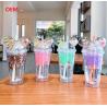 Buy cheap Straw Cup Summer Ice Cream Cup Transparent Double-Layer Plastic Water Cup from wholesalers
