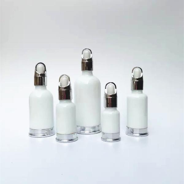 Buy cheap Luxury Empty 15ml 30ml Glass Face Oil Serum Bottle Packaging Cosmetic Pump Bottle from wholesalers
