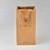 Brown 20*8*38cm 350g Kraft Paper Wine Bags
