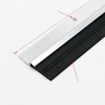 F Type Aluminium alloy base Soft Rubber Door Bottom Brush Strip Screw Fixation