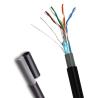Buy cheap 1000FT FTP CAT5E Outdoor PE+PVC 0.47mm Solid Black Network Cable Pass Fluke from wholesalers