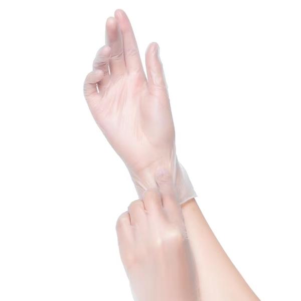 Buy cheap 9 Inches Disposable Vinyl Gloves Large 24CM Chemical Resistance Industrial Food Grade from wholesalers