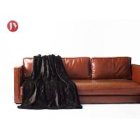 Buy cheap Oversized Softest Warm Elegant black Cozy Faux Fur Home Throw Blanket 60" x 80" product