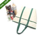 8oz Fashion Custom Print Logo Long Handle Canvas Bag Tote Bag,organic cotton