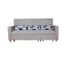 Buy cheap Gray Cotton Home Sofa Bed Convertible Adjustable Footrest With Side Pocket from wholesalers