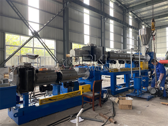 LDPE Plastic Granulating Line 38CrMoAl Pe Film Recycling Machine
