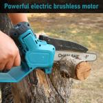 8 Inch Hand-held Cutting Machine Cordless Chain Saw 88V Mini Electric Cordless