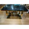 Buy cheap Simple Leisure 150cm Stainless Steel Marble Dining Table from wholesalers