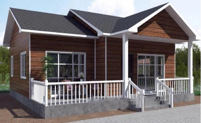 Holiday House Prefabricated Kit Homes Villa Long life time steel structure Light Steel Frame Home / Restaurant