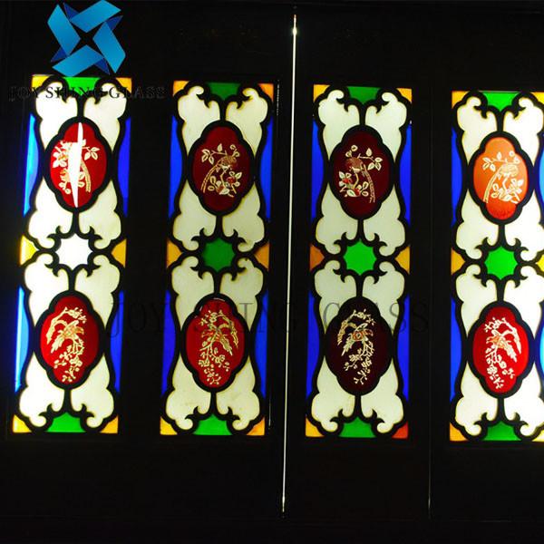Buy cheap Luxury Decorative Stained Glass Panels Crystal Art Glass For Door from wholesalers