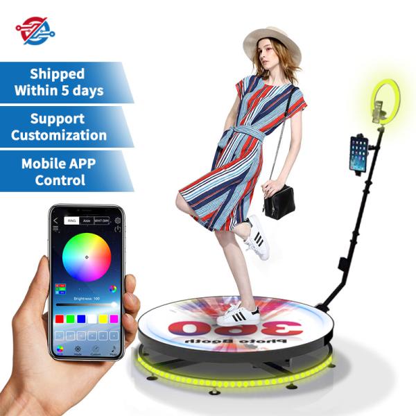 Quality New 360 Photo Booth 80cm Portable Rental Vending Machine for Party for sale
