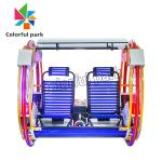 Theater Coin Pusher Arcade Machine 360 Degree Rotating Wheel Happy Leba Car