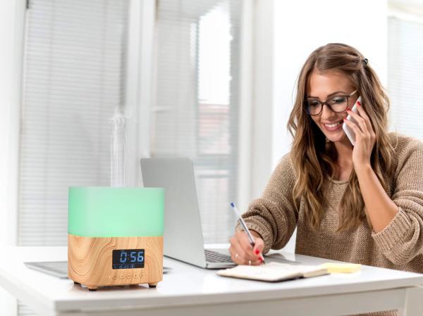 Buy cheap LED Light 300ml 12W Wood Aromatherapy Diffuser With Calendar from wholesalers