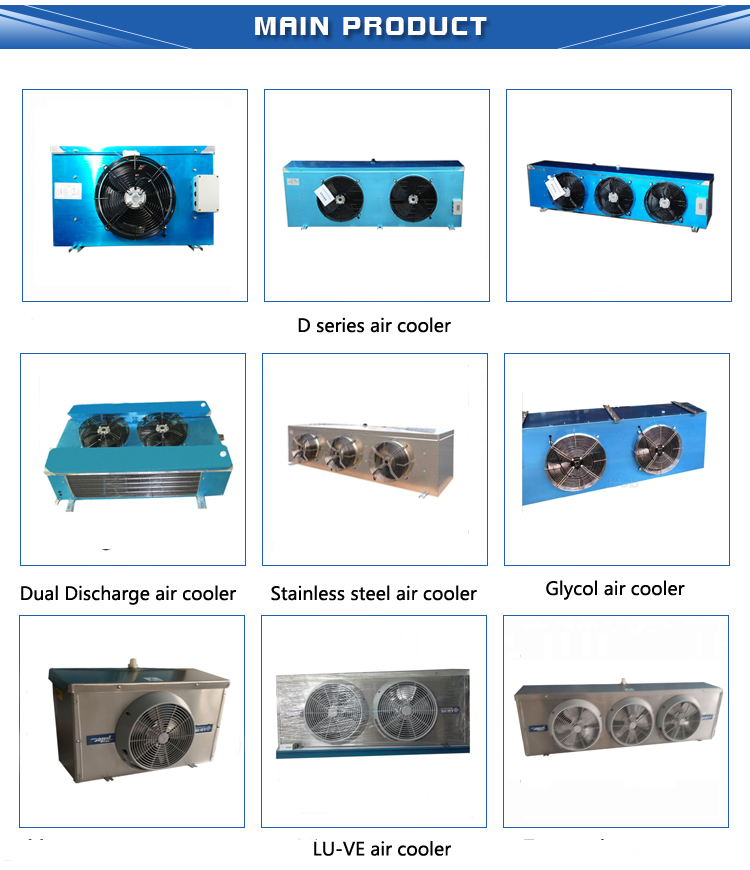 Industrial air cooler SPAE053D Shanghai KUB provide CE certification three fan evaporative air cooler for cold room