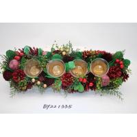 Buy cheap New Style Wholesales Pine Cone Xmas Candle Holder Artificial Table Christmas product