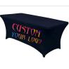 Buy cheap 4ft 6ft Trade Show Table Throw Event Exhibition Polyester Custom Table Cloth Printing from wholesalers