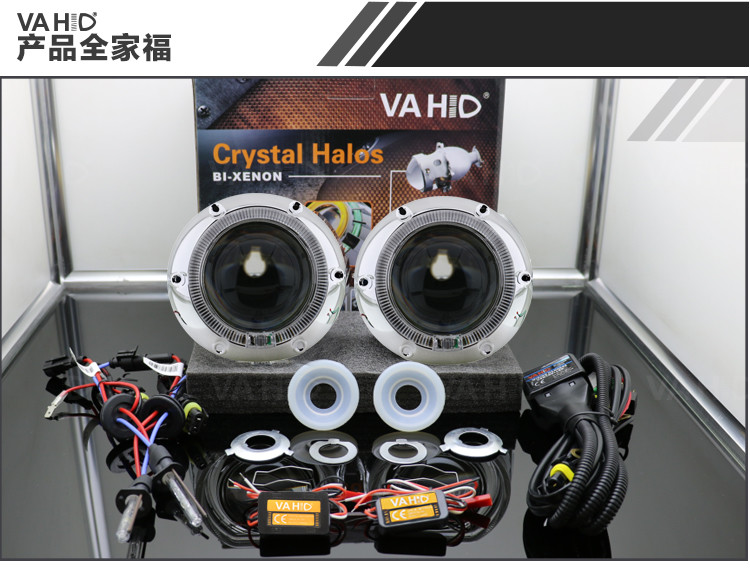 CH25 3.0inch Round Crystal angel eye Bixenon Car hid xenon projector kit