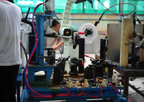 Buy cheap 350A 500A Robotic Welding Systems For Metal Chair Desk Legs 6.5'' Color LED Screen from wholesalers