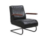 Genuine Antique Leather Armchairs Width Seat Leather Retro Office Chair
